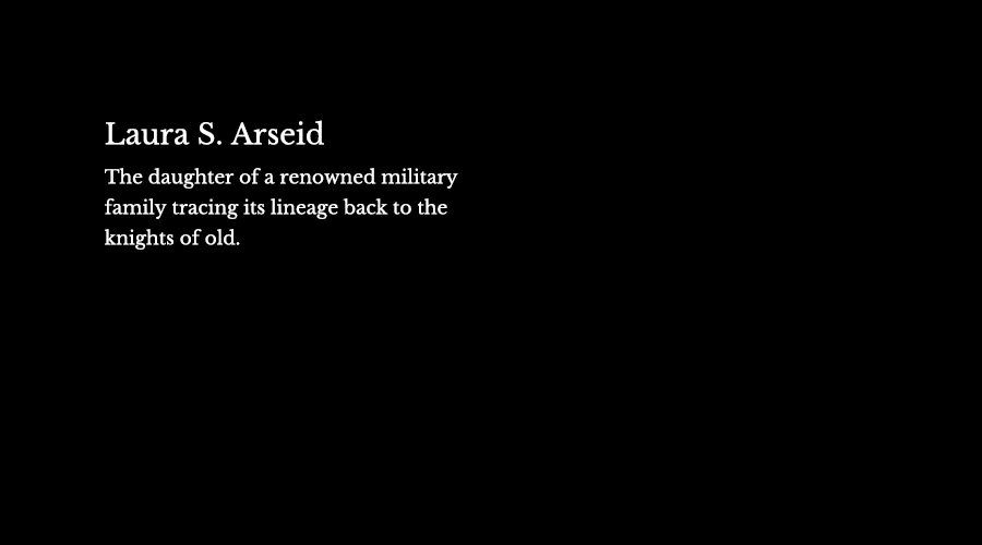 Laura S. Arseid, fille d’un illustre soldat.