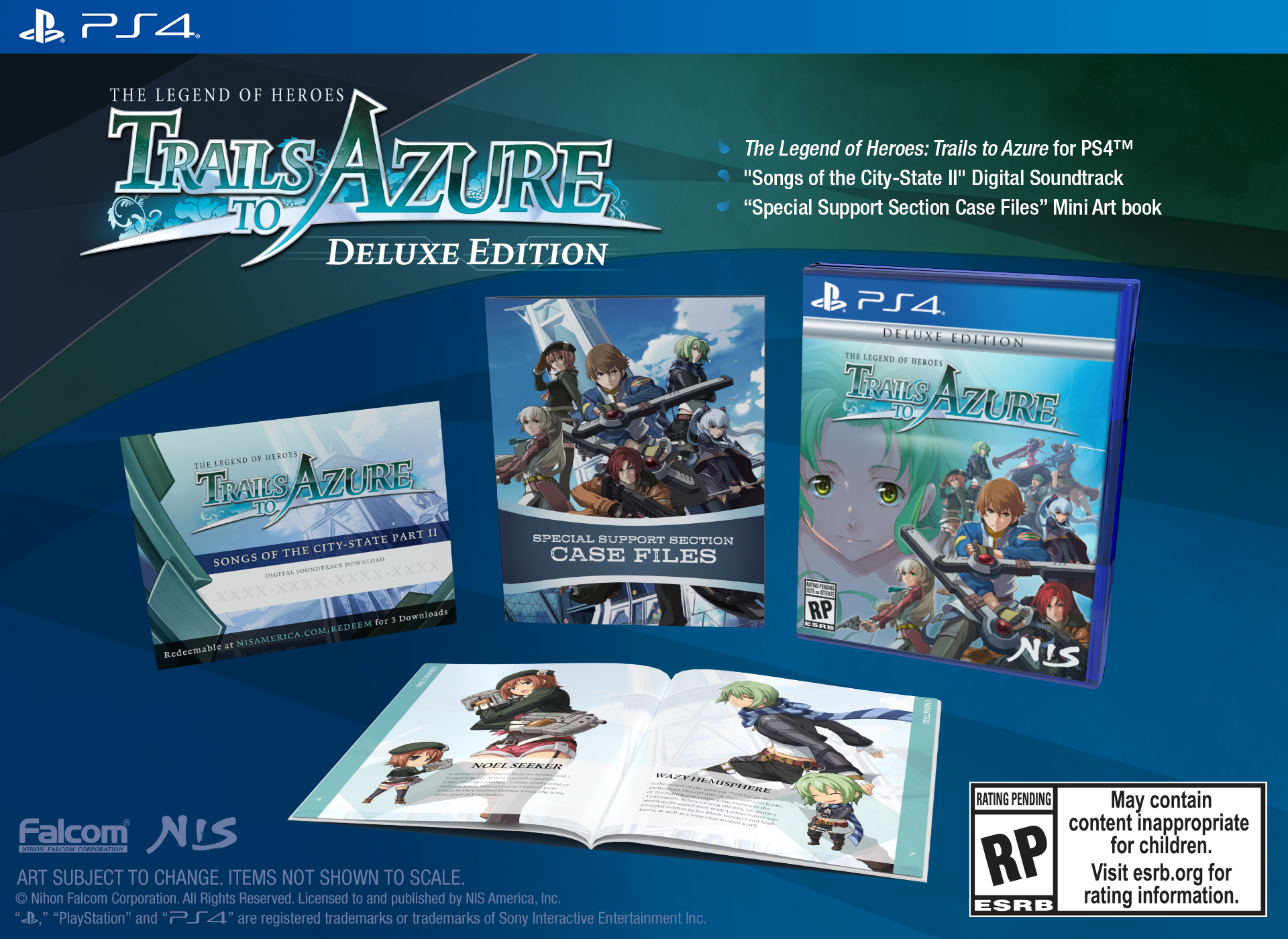 Legend of Heroes Trails to Azure selling Deluxe Limited Edition for Nintendo Switch